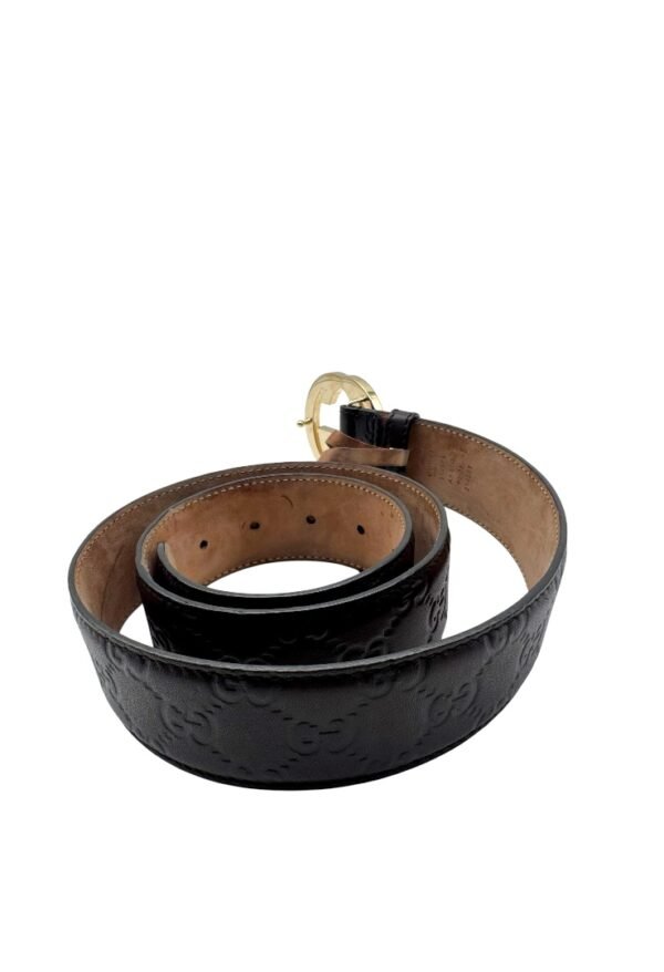 GUCCI -  INTERLOCKING MONOGRAM BELT - Image 7